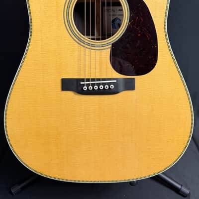 Martin D-28 Billy Strings Dreadnought Acoustic Guitar Vintage Natural Finish w/ Case image 2