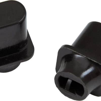 Genuine Fender Telecaster/Tele Guitar BLACK TOP HAT Switch Tip Knobs - Set of 2 image 5