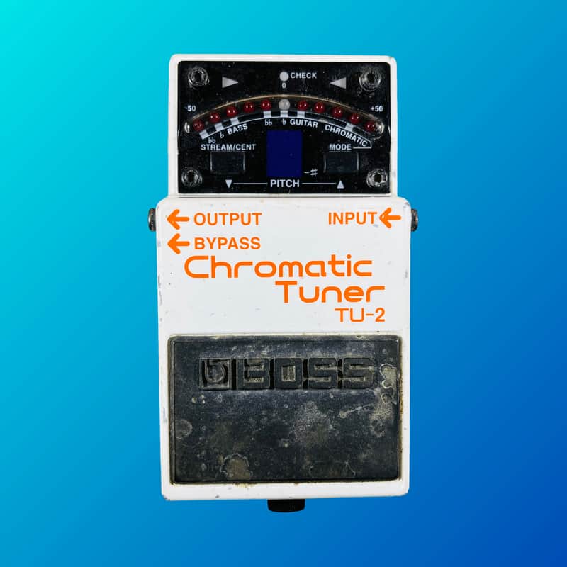 Boss TU-2 Chromatic Tuner (Dark Gray Label) 1998 - 2009 White