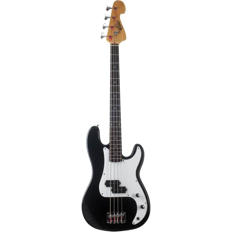 Oscar Schmidt OB25B 3/4 Size 4-String Electric Bass Guitar, Black imagen 1