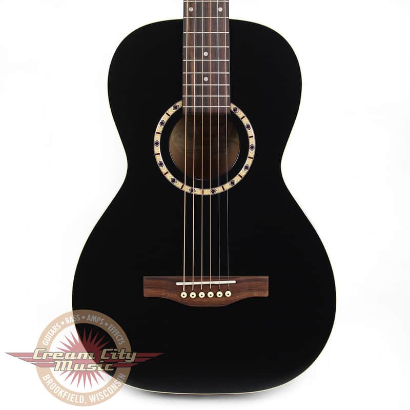 Art & Lutherie Ami Cedar Parlor Acoustic Guitar in Black | Reverb