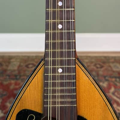 Antique Lignatone Czechoslovakian Bowl Back Mandolin c1940s image 9