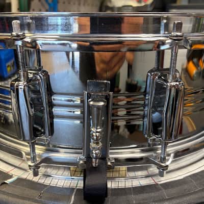 Vintage Pearl 70s Jupiter 5x14 Chrome over Brass Snare Drum image 3