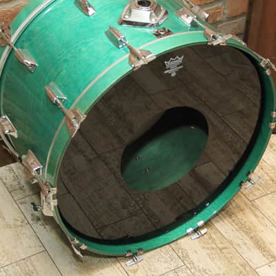 RARE Tama Superstar 70-80s  Aquamarine bass drum 24x14 image 6