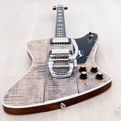 2023 Kauer Banshee Deluxe Stonewash Flame Top, Near-Mint w/ Wolfetone & Bigsby image 11