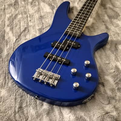 Glarry GIB-4 - 4-String Bass - Set-up - 2025 - Reverse PJ Pickups - Glossy Blue image 3