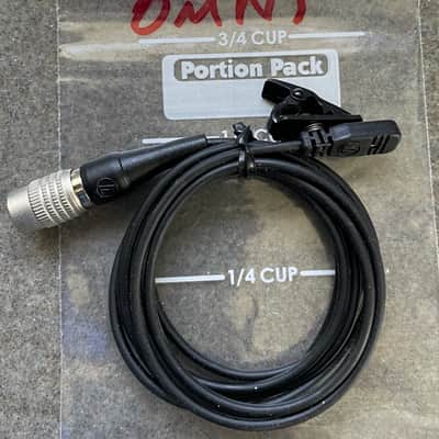 Audio-Technica AT830CW Omni Directional Condenser Lavalier Microphone 2010s - Black image 2