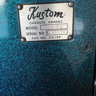 Kustom 302-PA 1960’s - Green Sparkles image 18