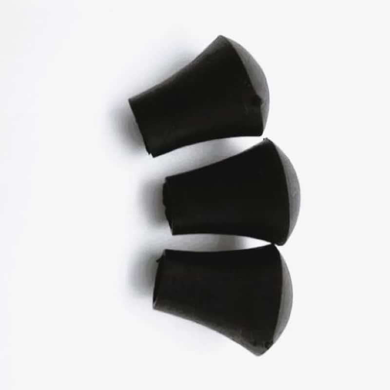 Vintage Style Rubber Floor Tom Leg Tips, Fits 60s/70s Ludwig, Slingerland, Rogers, WFL 3/8" or 9.5mm image 1
