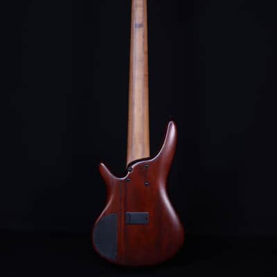Ibanez SR506AMHL 6-String Bass, Mahogany Brown Burst Low Gloss image 7