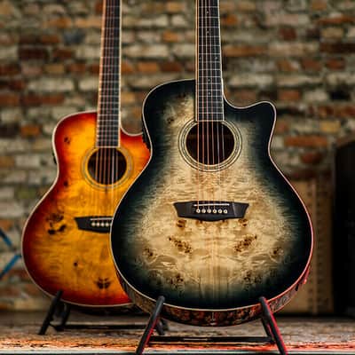 Washburn DFBACEB | Grand Auditorium Guitar w/ Cutaway & Pickup, Black Fade. New with Full Warranty! image 13