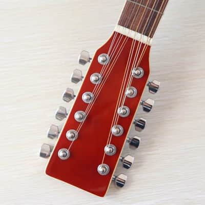 41 Inch White 12 String Acoustic Electric Guitar, Sapele Spruce Body, Mahogany Neck, 20 Frets image 13