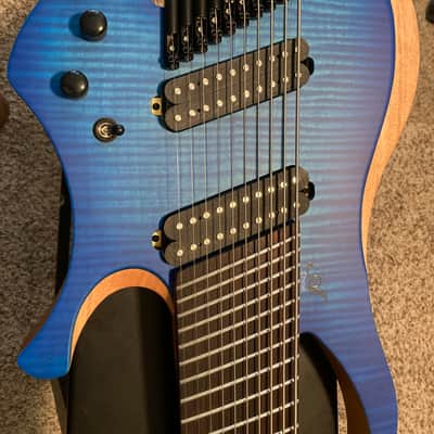 Agile 10 String Fan Fret Headless Electric Guitar CHIRAL PARALLAX 102528 RN CEP Oceanburst w/ HSC image 2