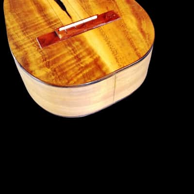 Solid Live Edge Koa Pineapple Concert Ukulele (SCJ - Jazz Hat # 145) image 3