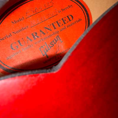 2011 Gibson ES-335 Dot Semi-Hollow Electric Guitar Satin Red + OHSC image 24