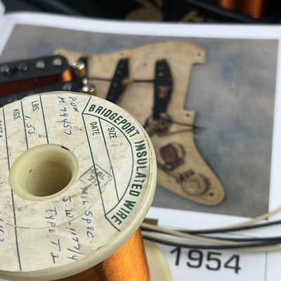 General Vintage Tone 1954 Hand Wound Bridgeport NOS pickup set for Stratocaster ®️ - NOS image 5