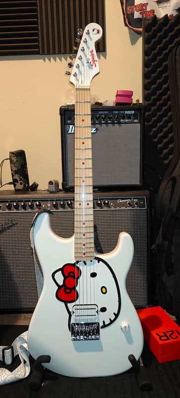 Squier by Fender Hello kitty Stratocaster image 1