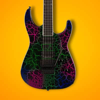 Jackson Pro Plus Series Soloist Crackle SL2 6-String Right-Handed Electric Guitar with Okoume Body and Ebony Fingerboard (Bruised Crackle) image 7