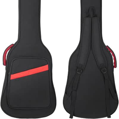 Electric Guitar Bag 7mm Padding Electric Guitar Case, 39 Inch Electric Guitar Gig Bag Backpack with Neck Strap and Pockets, Black image 3