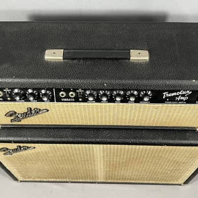 1964 Fender Tremolux 2-Channel 35-Watt 2x10" Piggyback Guitar Amp image 7