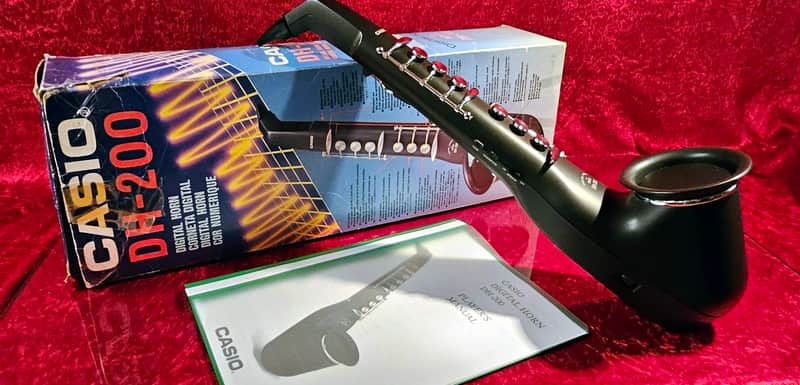 Casio Digital Horn DH-200 from 1988 Midi Wind Controller OP TOP image 1