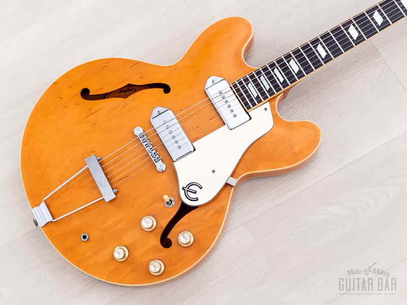 1995 Epiphone Casino Hollowbody Guitar Natural Revolution, Peerless image 1