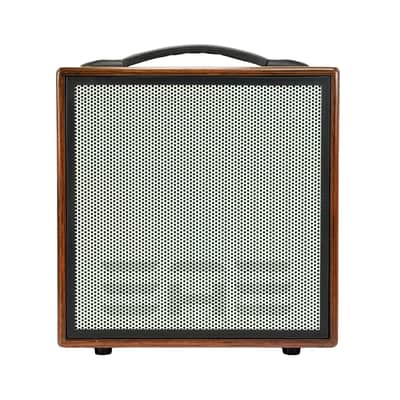 Elite Acoustics EAE ToneWeaver 4-8 Rechargeable 120 Watt 8” Acoustic Amp with 4 Channel Digital Mixer/LFP Battery/Bluetooth - Wood image 5
