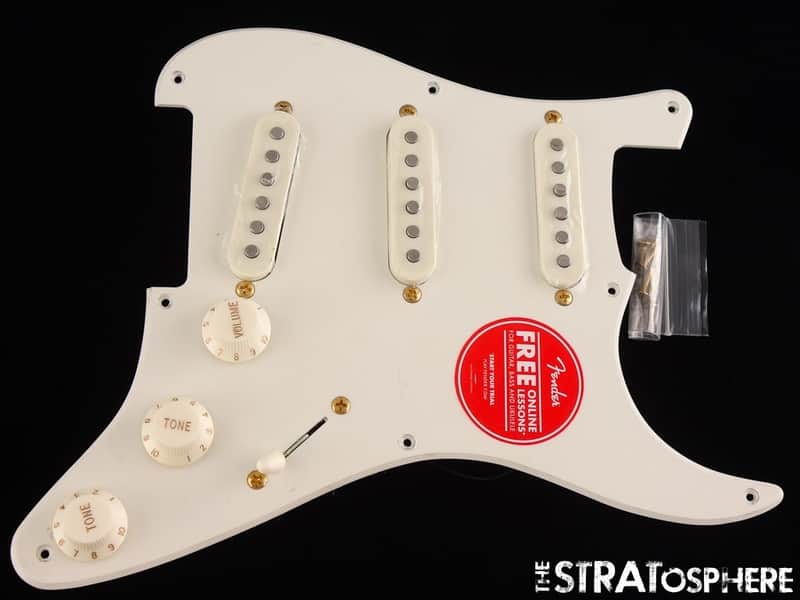Fender FSR Squier 50s Strat, LOADED PICKGUARD Prewired White Stratocaster! image 1