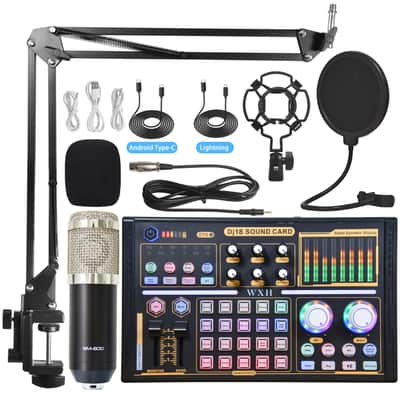 Usb Sound Card Microphone Mixer Multi-Channel Audio Amplifier Audio Filter Full Set Of Sound Card Equipment image 9