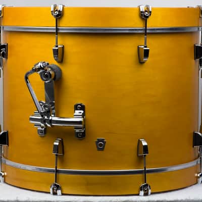 Ludwig USA 20/12/14" Neusonic Downbeat Outfit - VIDEO Satin Golden Slumbers w/ Maxwell Ludwig Rail image 8