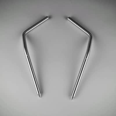 INDe Ultralight Bass Drum Spurs Upgrade Kit 10" long - RST Bracket - 1-2" Spacing image 4