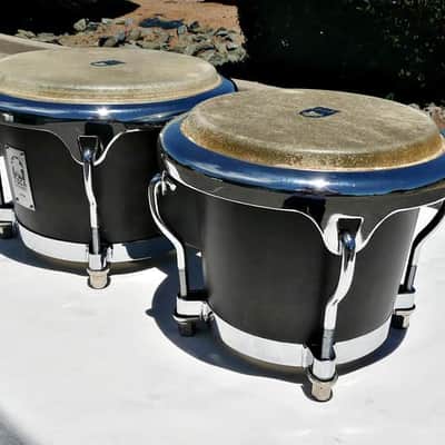 Toca Custom Deluxe Wood Bongo Set 7" and 8 .5" - Matte Grey Finish - PV MUSIC Drum Shop Inspected Tuned and Tested - Play / Sound Great - Excellent (Near Mint) Cosmetic Condition image 6