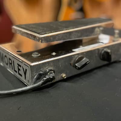 Vintage Morley PFW Power Fuzz Wah Pedal for Electric Guitar & Bass Silver w Power imagen 3