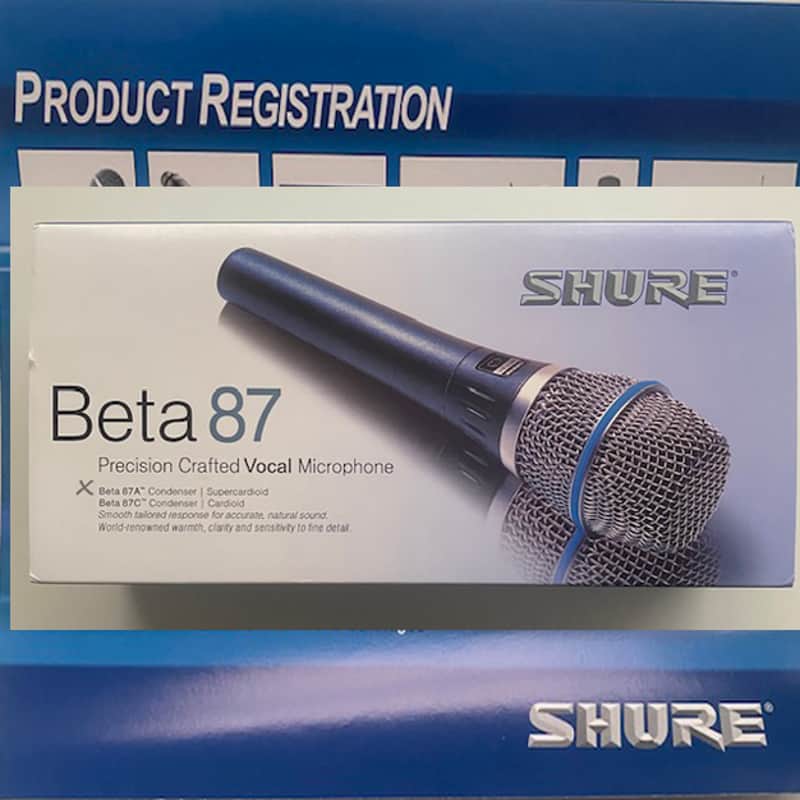 Shure BETA 87A Supercardioid Dynamic Mirophone - Present - Blue image 1