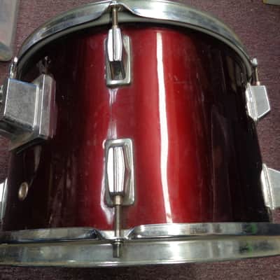 Generic 13" Tom Drum Shell Wine Red image 4
