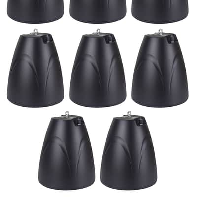 11) Rockville PEN-65T Black 6.5" 70V Hanging Pendant Speakers For Restaurant/Bar
