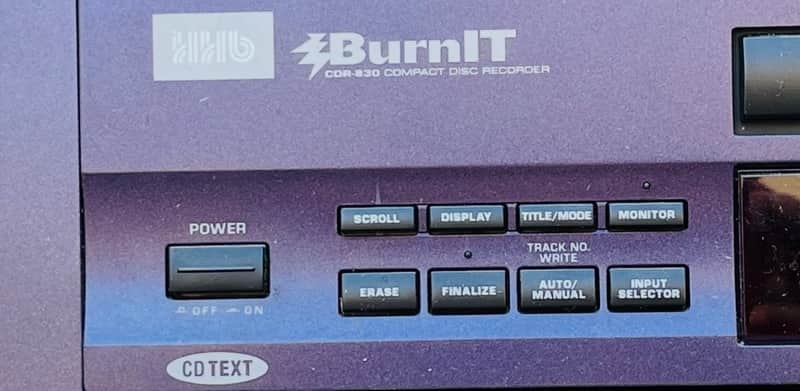 HHB BurnIT CDR 830 Professional Compact Disc Recorder
