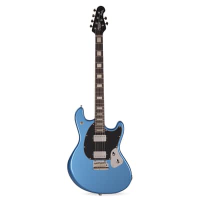 Sterling by Music Man StingRay Baritone Electric Guitar Toluca Lake Blue image 4