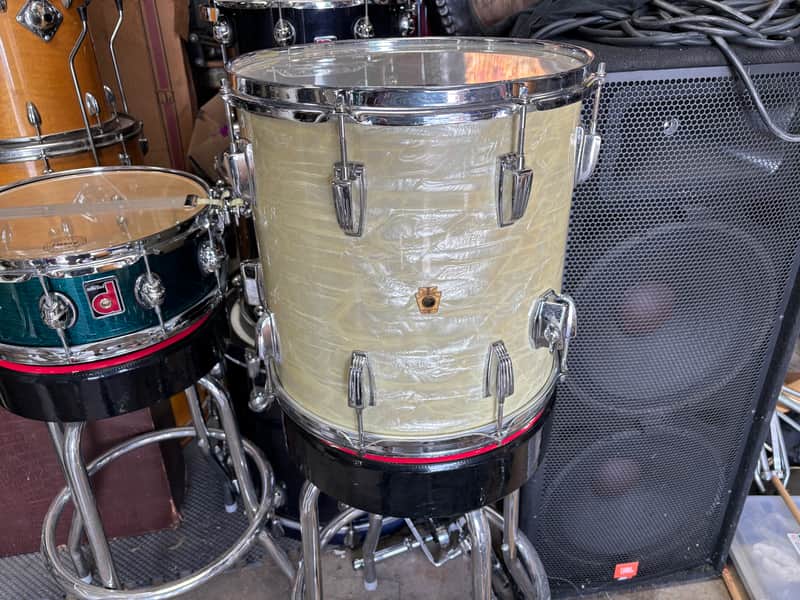 Ludwig 14x14 WMP Keystone Badge 60’s Floor Tom Drum image 1