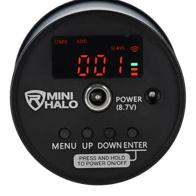 Rockville 8 PACK MINI HALO BLACK DJ Wash Lights+Bag, Wireless DMX/Rechargeable image 5
