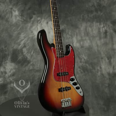 1992 Fender MIJ '62 Reissue Jazz Bass Sunburst image 9