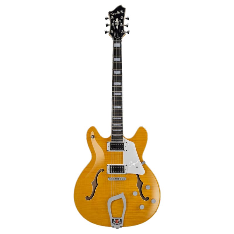 Hagstrom SUVIK-DDL Super Viking Semi-Hollow Dandy Dandelion image 1