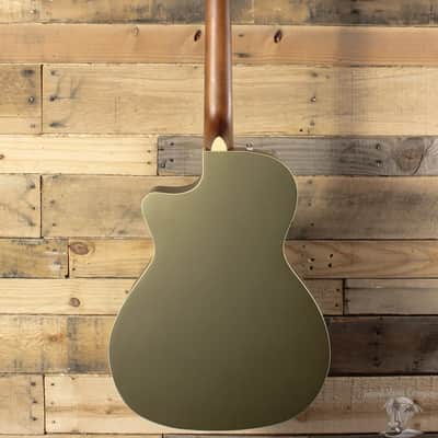 Fender Newporter Player Acoustic/Electric Guitar Olive Green | Reverb