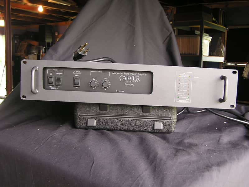 Carver PM-1200 dual channel power amplifier | Reverb
