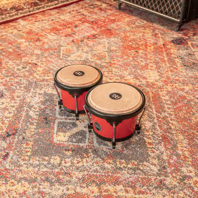 Meinl Percussion Journey Series Bongo 6 1/2" Macho & 7 1/2" Hembra - Red image 4