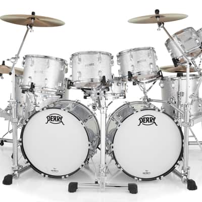 Pearl *Pre-Order* President Silver Sparkle Double Bass 12-Piece Drum Set | Drum Shells Only | Special Order | NEW Authorized Dealer image 1