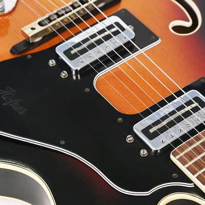 1967 Hofner 4572/V2 Verithin Hollowbody Electric Guitar - 100% All Original, Super Clean! image 5