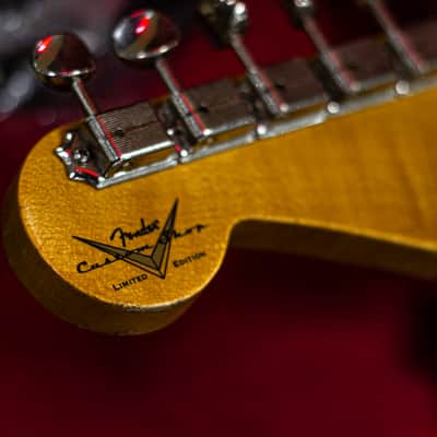 Fender CS 70th Anniversary 1954 Strat Relic 1-P QMN SFA Limited Fat 2025 - Super-Faded Aged Surf Green image 17