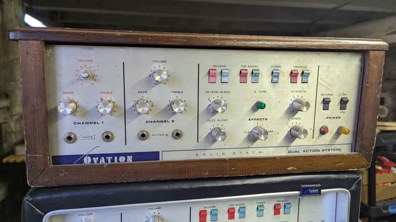 Vintage 1970s Ovation Dual Action System Solid State PA Preamp Bild 1