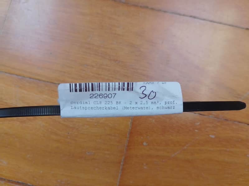 Cordial CLS 225 BK 2009 - Black (30 meters) image 1